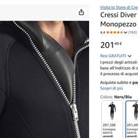 Muta Semistagna 7mm Cressi Diver Monopezzo