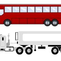 Autista autoarticolato o autobus