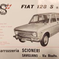 Pubblicità Carrozzeria Scioneri originale epoca
