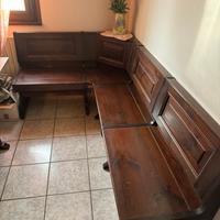 Cassapanca per cucina o taverna in legno