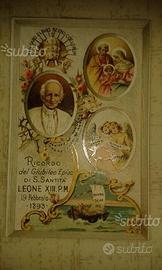 Antico santino Papa Leone XIII
