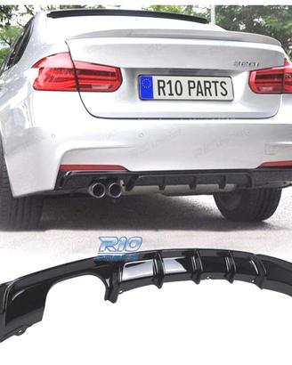 DIFFUSORE BMW F30 F31 LOOK M PERFORMANCE NERO LUCI