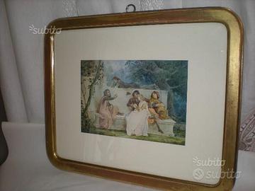 "Poesie in giardino"-Acquerello Cesare Saccaggi