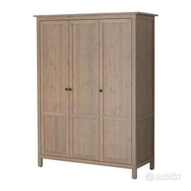 Armadio Ikea Hemnes, tre ante grigio tortora