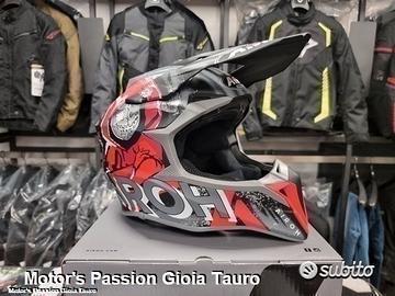 AIROH Casco Cross Wraap - Alien - Red Matt