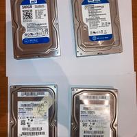 Set da 4 Hd da 500 gb
