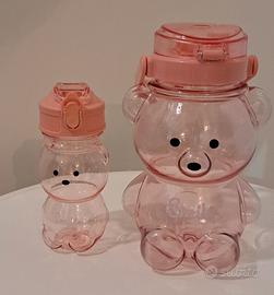 Borracce orsetto rosa - 2pz