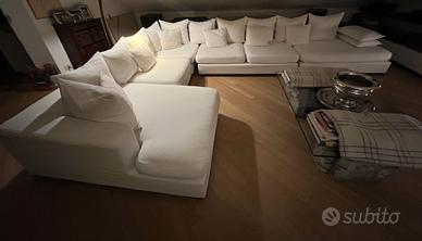Divano angolare con chaise longue 6 posti