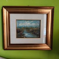 quadro paesaggio olio su tela Daria Galvani