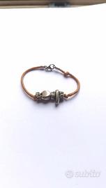 Bracciale sedimenti e pepite in argento