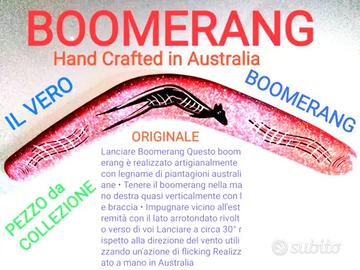 BOOMERANG ORIGINALE il Vero Handmade Australiano