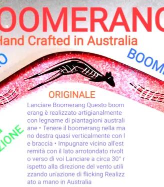 BOOMERANG ORIGINALE il Vero Handmade Australiano