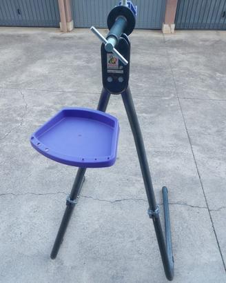 Cavalletto Da Parete Per Riparazione Bici Auwey – Blu, Altezza Regolabile, Banco Lavoro - Foto 4