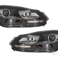 fari anteriori neri VW Golf VI 08-12