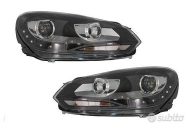 fari anteriori neri VW Golf VI 08-12