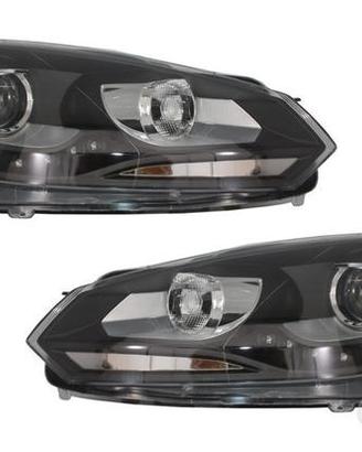 fari anteriori neri VW Golf VI 08-12