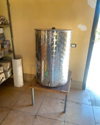 Conenitore per olio in acciaio inox 200 litri