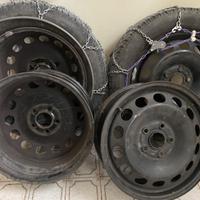 Cerchi in ferro 16”  Audi Volkswagen Seat - catene