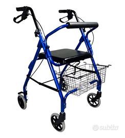 Deambulatore in Alluminio Ultraleggero con 4 ruote