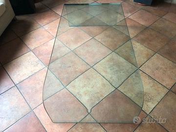 TAVOLO CURVO CISTALLO COLLEZIONE FONTANA ARTE