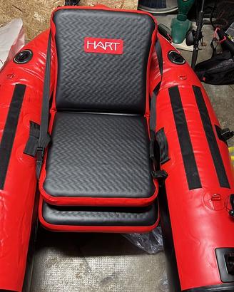 Bellyboat Hart + motore nuovo + staffa + pinne