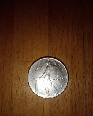 Moneta 50 lire 1978