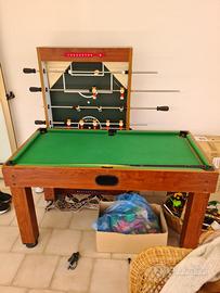 Tavolo biliardo calcio balilla air hockey