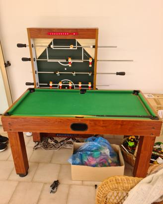 Tavolo biliardo calcio balilla air hockey