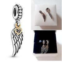 PANDORA CHARM BITONO Cuore e Ali D'Angelo 