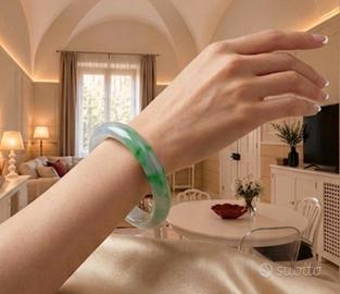 Bracciale Bangle in Giada Jadeite Tipo A