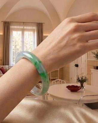 Bracciale Bangle in Giada Jadeite Tipo A