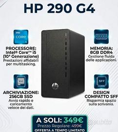 PC HP G4 Intel 10gen 8gb ddr4 ssd 256 Win 11