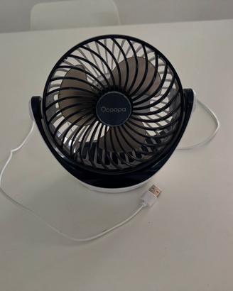 ventilatore da tavolo con alimentazione USB