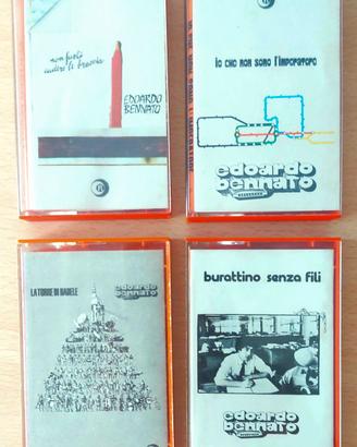 4 musicassette di E.Bennato.  Originali
