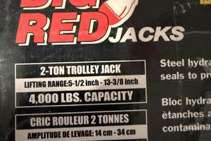 Crick per sollevare auto, + 4  cavalletti