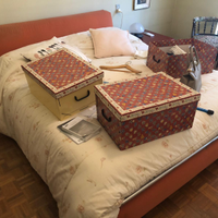 Letto matrimoniale con testata in stoffa