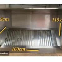 cappa industriale 160cm 