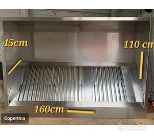 cappa industriale 160cm 
