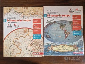 Libri di storia "Di tempo in tempo", volume 2 e 3