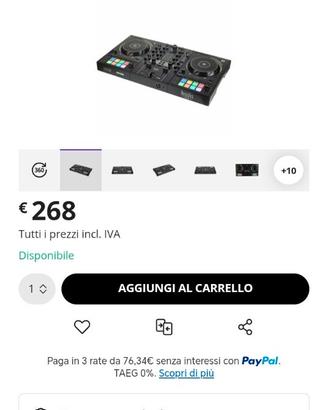 consolle hercules dj impulse 500