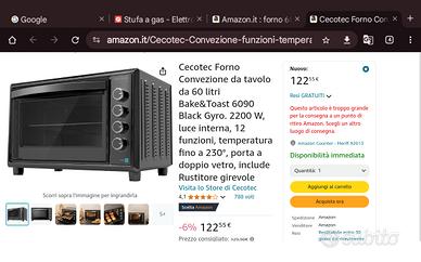 Forno convenzione da tavolo