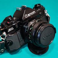 Canon A-1 + Flash + Zoom 70-150mm + 28mm + 50mm