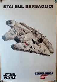 Poster vintage ESSELUNGA MILLENIUM FALCON
