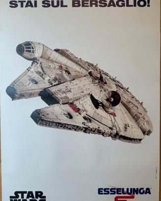 Poster vintage ESSELUNGA MILLENIUM FALCON