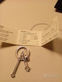 Collana Tuum pendente grande Angelo con diamanti