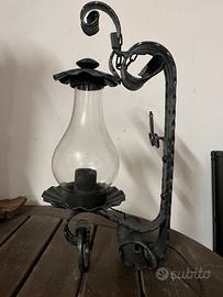Lampada da esterno ferro battuto