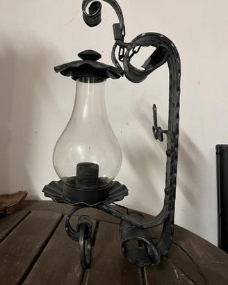 Lampada da esterno ferro battuto