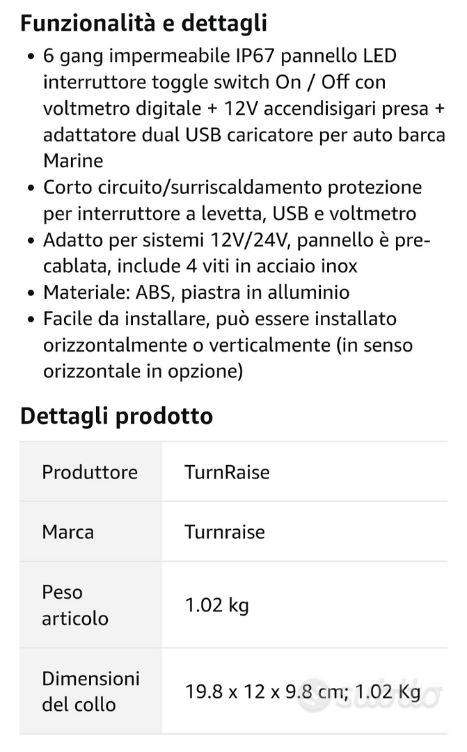 Acquista Voltmetro digitale per auto LED 12/24V Misuratore e