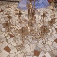 lampadario vecchio 8 lampadine