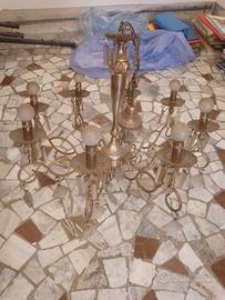 lampadario vecchio 8 lampadine